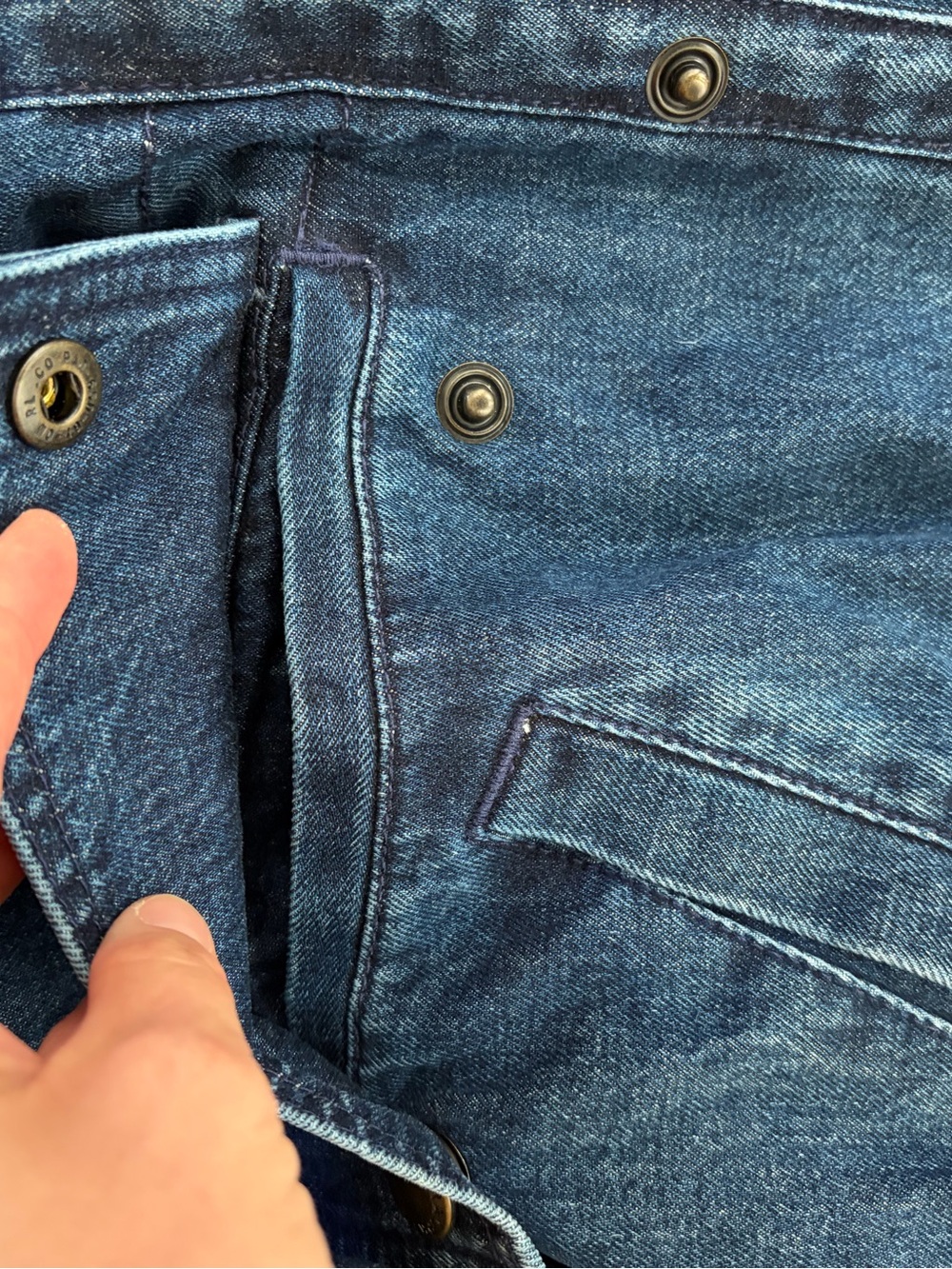 Poplar Wash Rigid Denim Woven Field Jacket - Picture 4 of 6